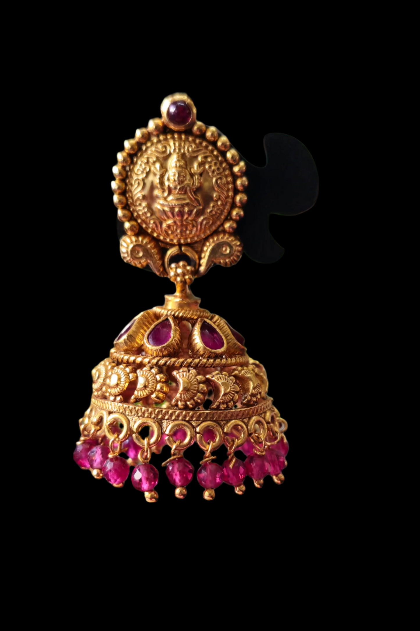 Silver Jumki Antique Gold Plating